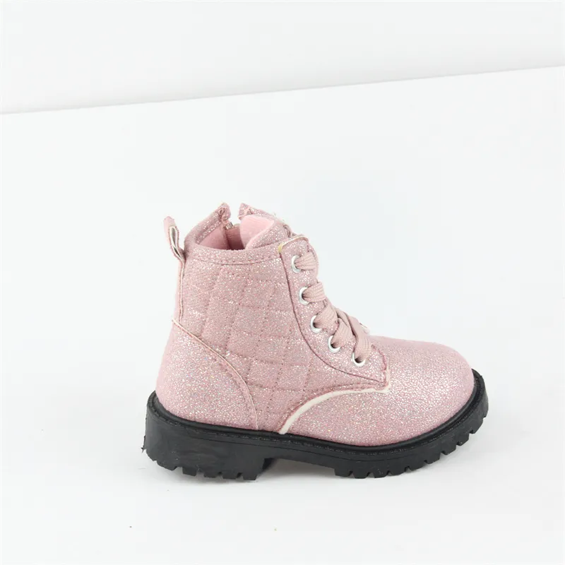 Children's Ankle Outdoor Boots Man Made Leather Combat Boots