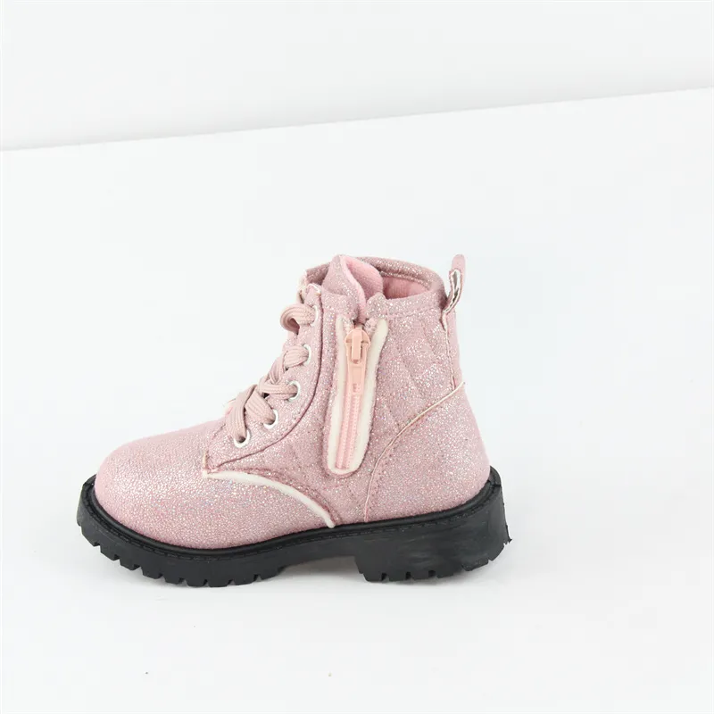 Children's Ankle Outdoor Boots Man Made Leather Combat Boots