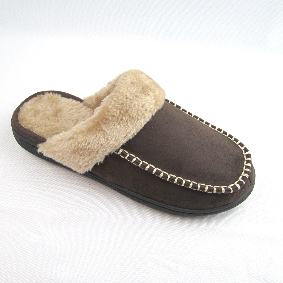 Unisex winter fuzzy indoor slippers slip on scuff house slippers
