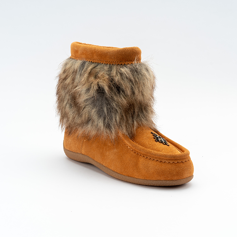 Womens &Girls Half Mukluk suede moccasin boots