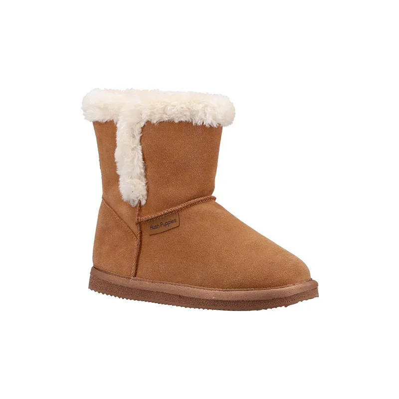 Classic boots styles for Women’s & Girl’s  Suede Leather Moccasin Boots styles in Tan