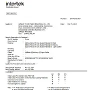 Intertek Testing report of Cow suede leather