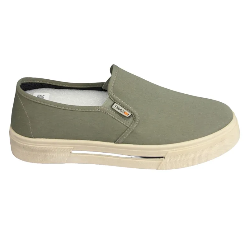 Wholesale Men's Canvas Casual Shoes Walking Flat Slip On shoes