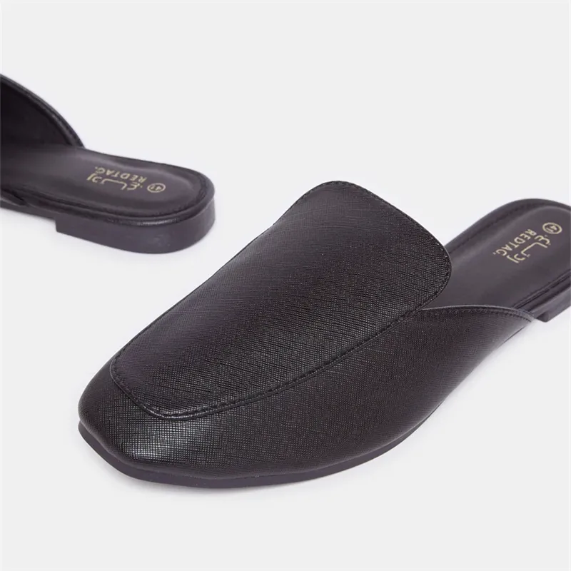  Women’s Flats Saffiano Leather Loafer mule 