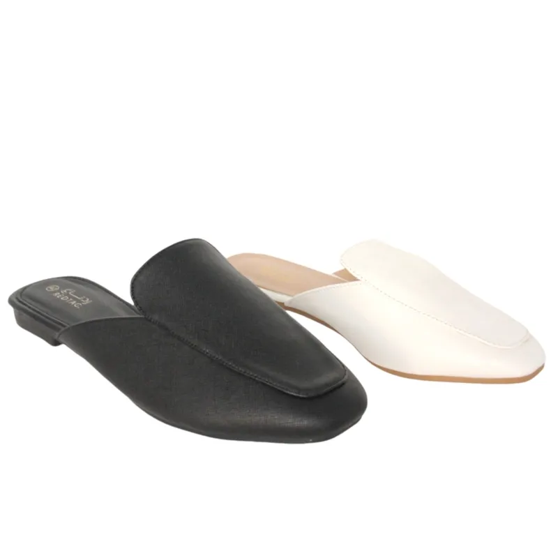  Women’s Flats Saffiano Leather Loafer mule 