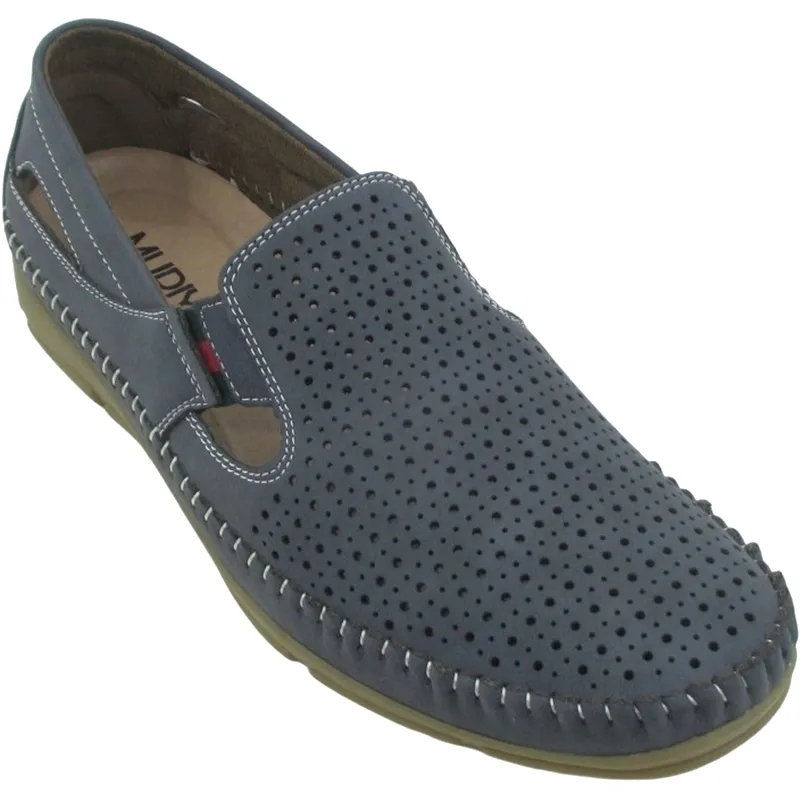 Men’s Summer Moccasin Loafers – Breathable Openwork Slip-On Shoes for Casual Comfort