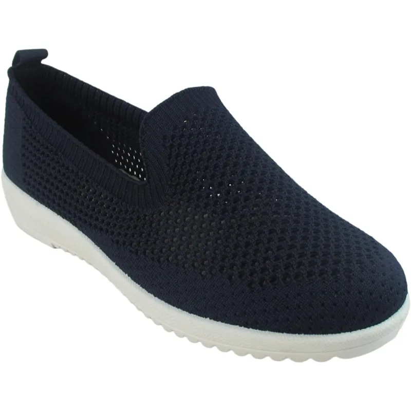 Women’s Mesh Espadrilles – Slip-On Summer Shoes with Low Wedge Outsole