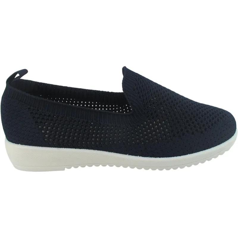 Women’s Mesh Espadrilles – Slip-On Summer Shoes with Low Wedge Outsole