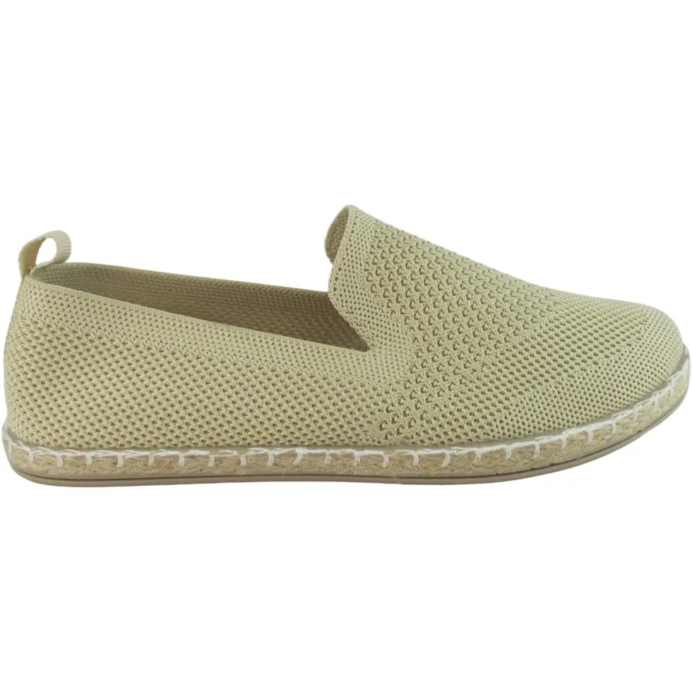 Women’s Mesh Flat Espadrilles – Breathable Slip-Ons with Rope Sidewall for Summer Style