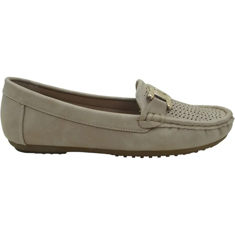 Women’s PU Leather Moccasins – Slip-On Flat Casual Shoes for Everyday Comfort