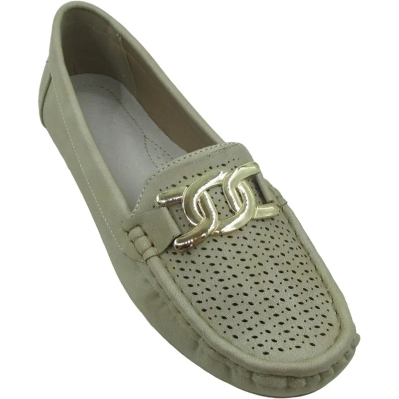 Women’s PU Leather Moccasins – Slip-On Flat Casual Shoes for Everyday Comfort