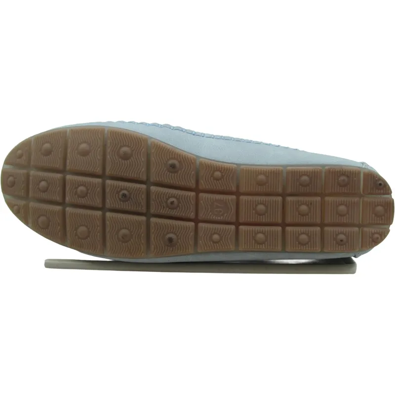 Women’s PU Leather Loafer Ballerinas – Laser Hollowed Slip-On Casual Flats
