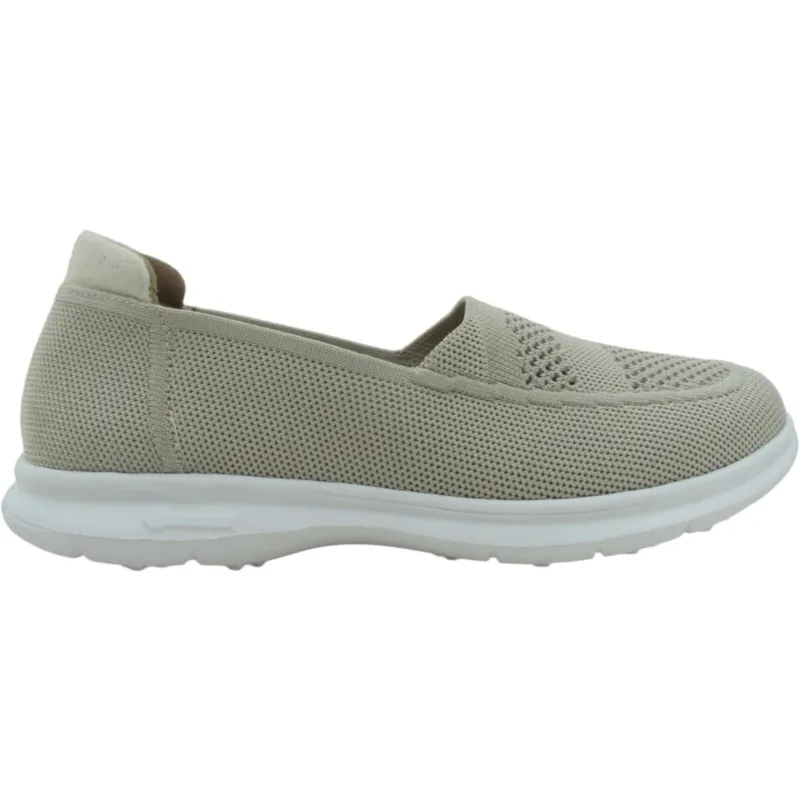 Women's Knitted Flat Casual Sneakers – Lightweight Breathable Slip-On Shoes