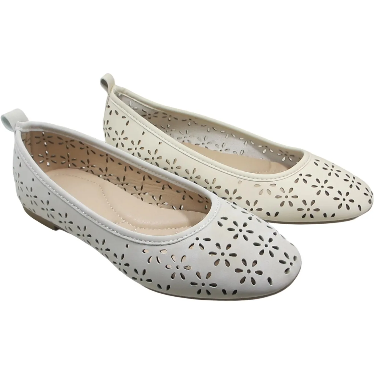 Women's Hollow Out Ballet Flats – Dressy Slip-On Casual Shoes
