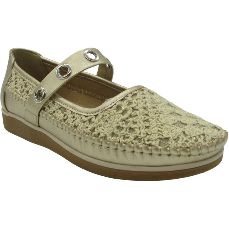 Wholesale Ladies Mary Jane Flat Slip-On Casual Shoes – Comfort Style for Everyday Wear