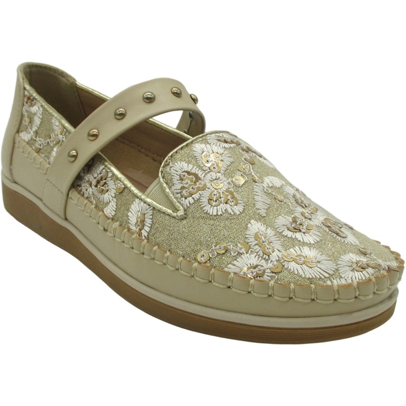 Wholesale Ladies Mary Jane Flat Slip-On Casual Shoes – Comfort Style for Everyday Wear