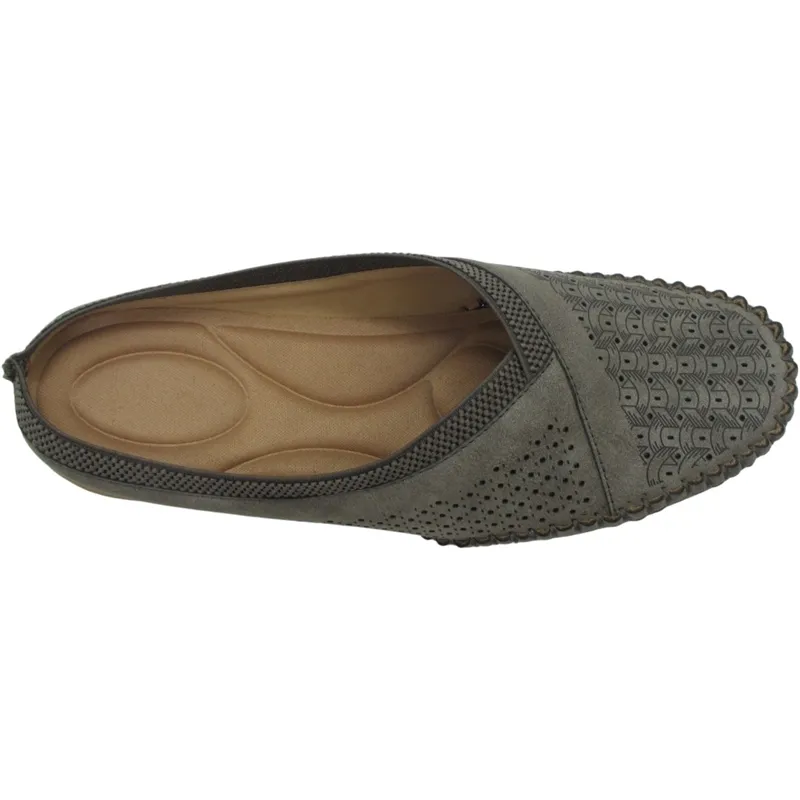 Wholesale Women’s PU Leather Half Slip-On Mules – Trendy Backless Flats for Everyday Wear