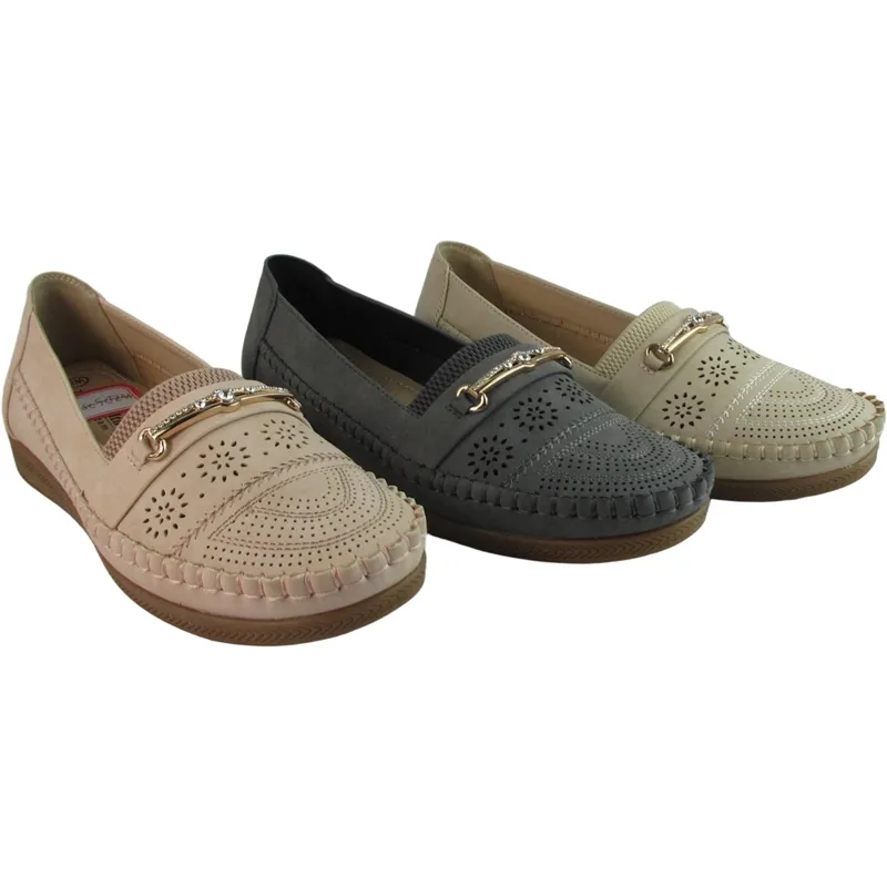 Women's Comfortable PU Leather Slip-On Loafers – Soft Flat Shoes for Business & Casual