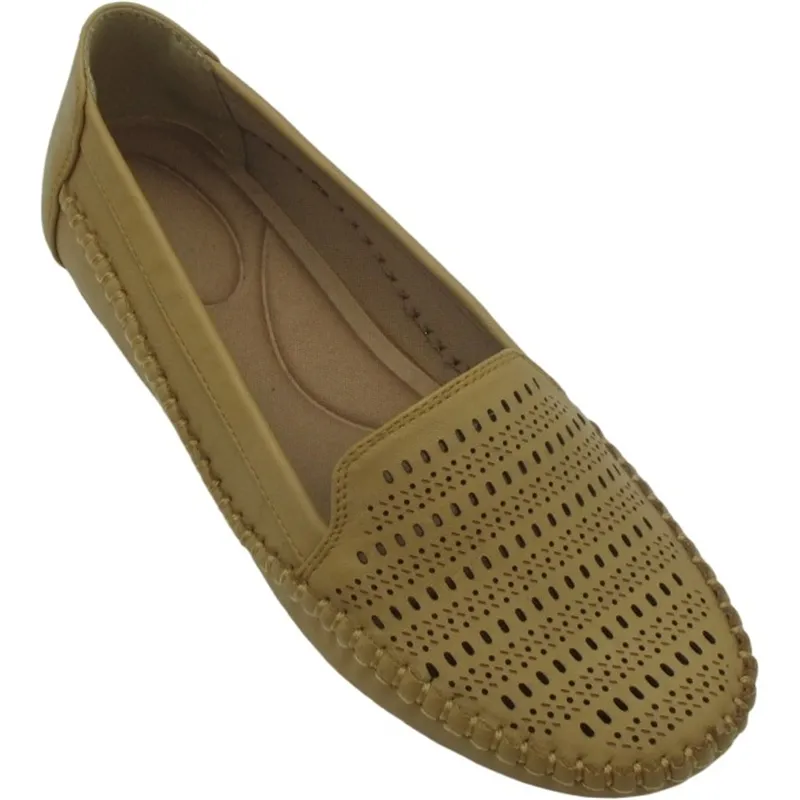 Wholesale Women’s PU Leather Wedge Loafer Flats – Comfortable Elevated Casual Shoes