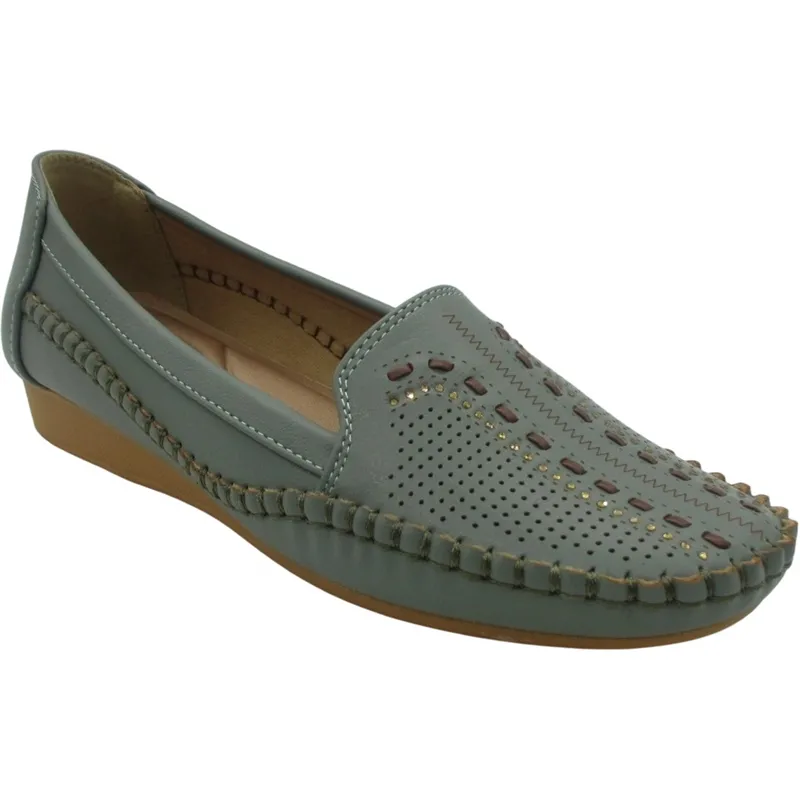 OEM Elegant Women’s PU Leather Wedge Loafer Flats – Multiple Designs for B2B Buyers