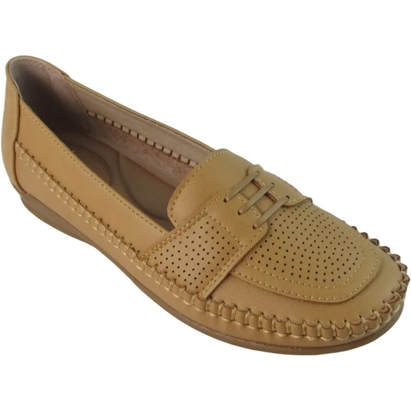 Wholesale Women’s PU Leather Wedge Loafer Flats – Comfortable & Stylish B2B Footwear
