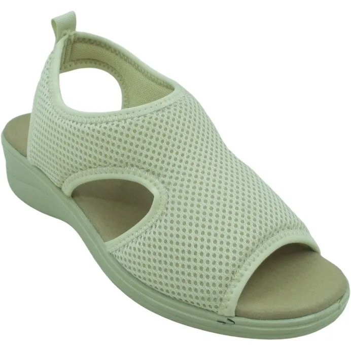 Wholesale Women’s Summer Wedge Sandals – Fabric Upper with Comfortable Padded Strap