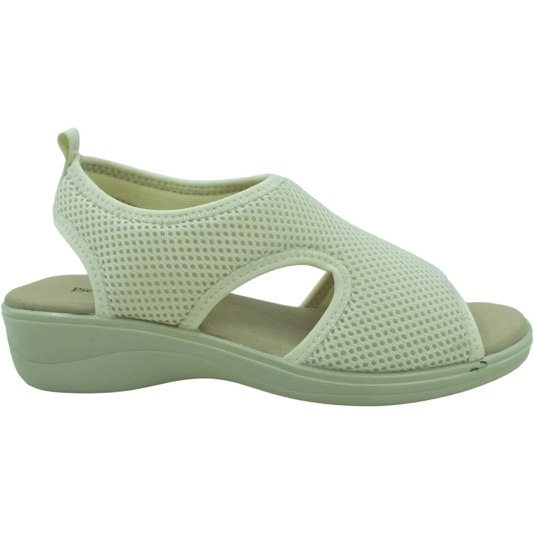 Wholesale Women’s Summer Wedge Sandals – Fabric Upper with Comfortable Padded Strap