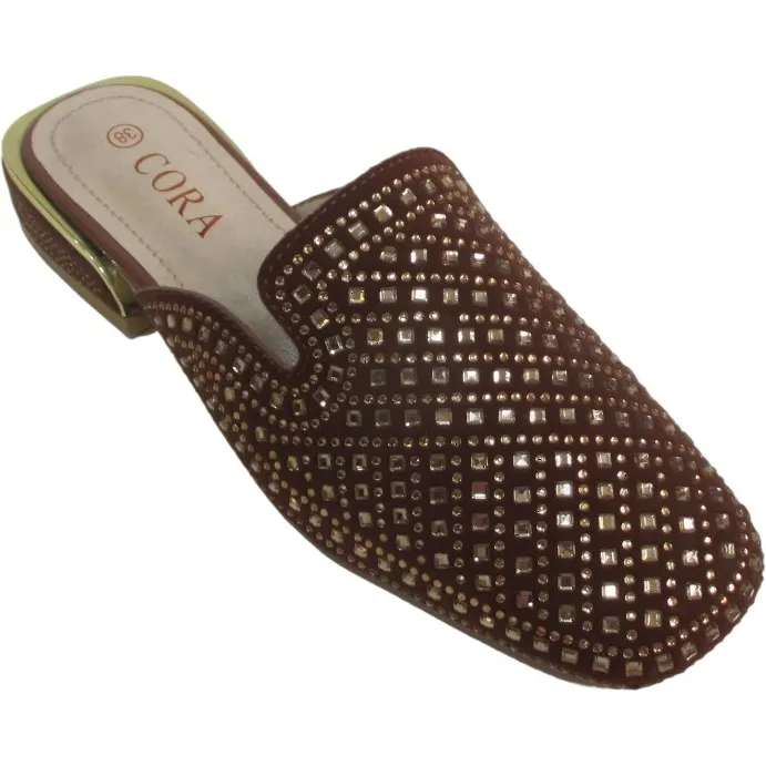 Women's Sparkle Rhinestone Backless Loafers Mules Bulk Sale