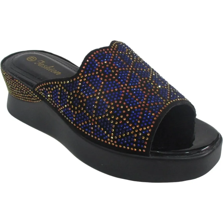 Women's Platform Rhinestone Open Toe Slippers Bulk Sale