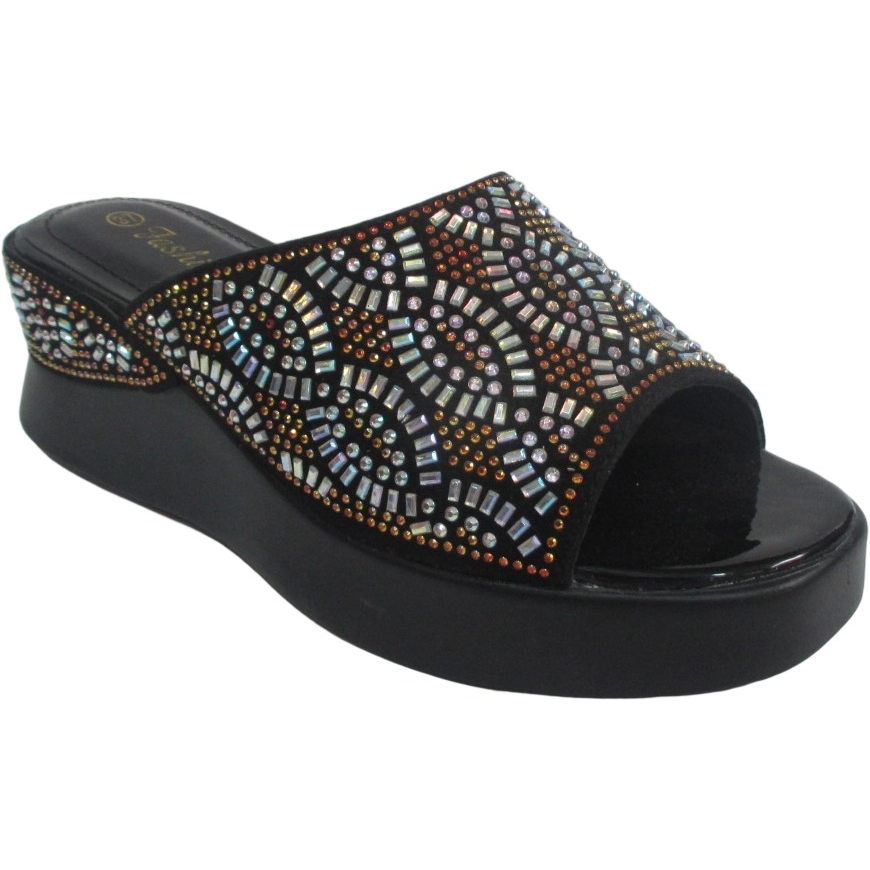 Women's Platform Rhinestone Open Toe Slippers Bulk Sale