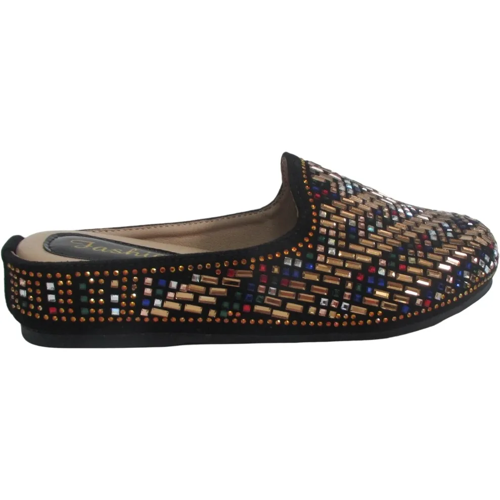 Kids’ Sparkle Rhinestone Backless Mules Bulk