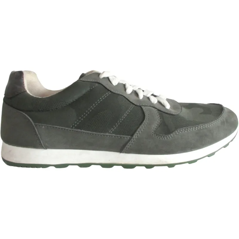 Men’s Breathable Camo Low-Top Sneakers | Faux Suede