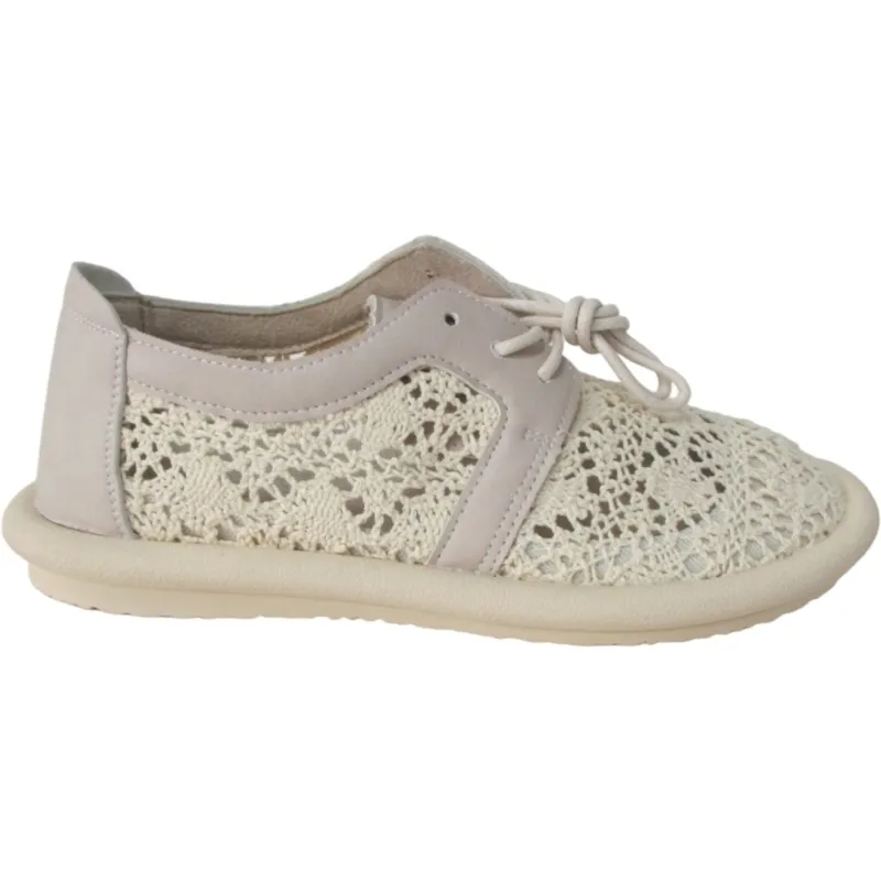 Women’s Breathable Flat Lace-Up Sneakers | Summer Casual Shoes
