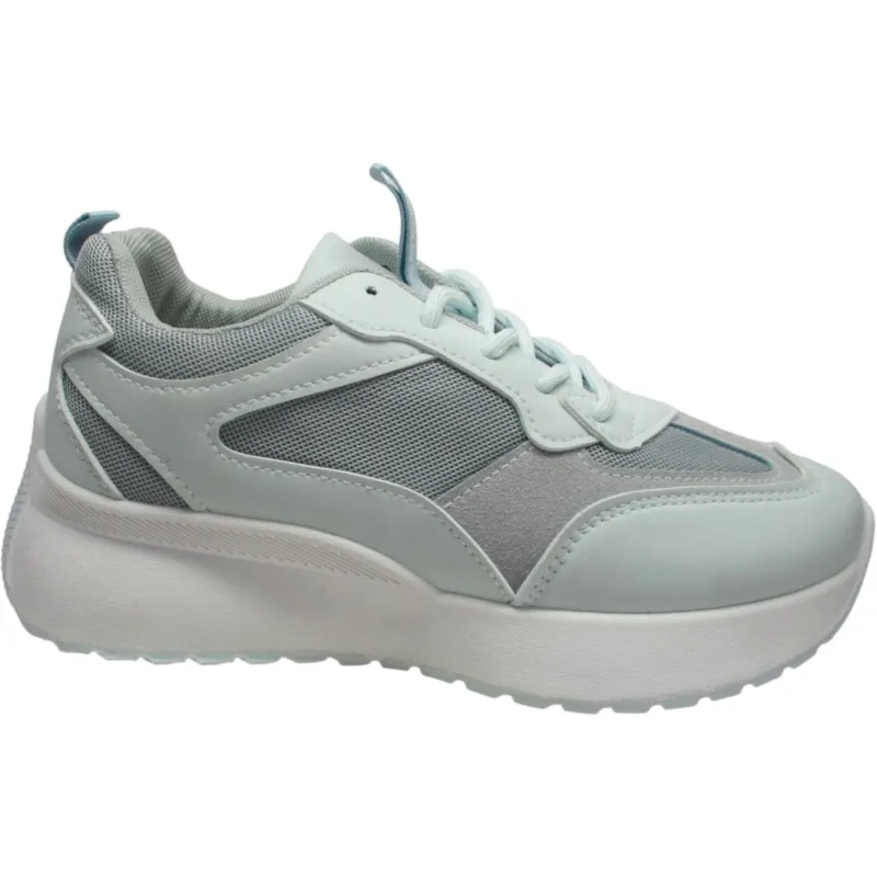 Women’s Chunky Low-Top Sneakers | Lace-Up Fashion Trainers