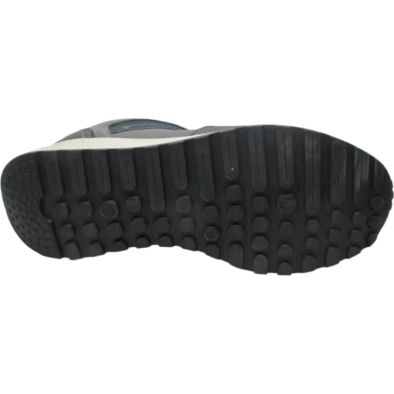 Men’s Faux Suede Mesh Low-Top Sneakers | Lace-Up Trainers