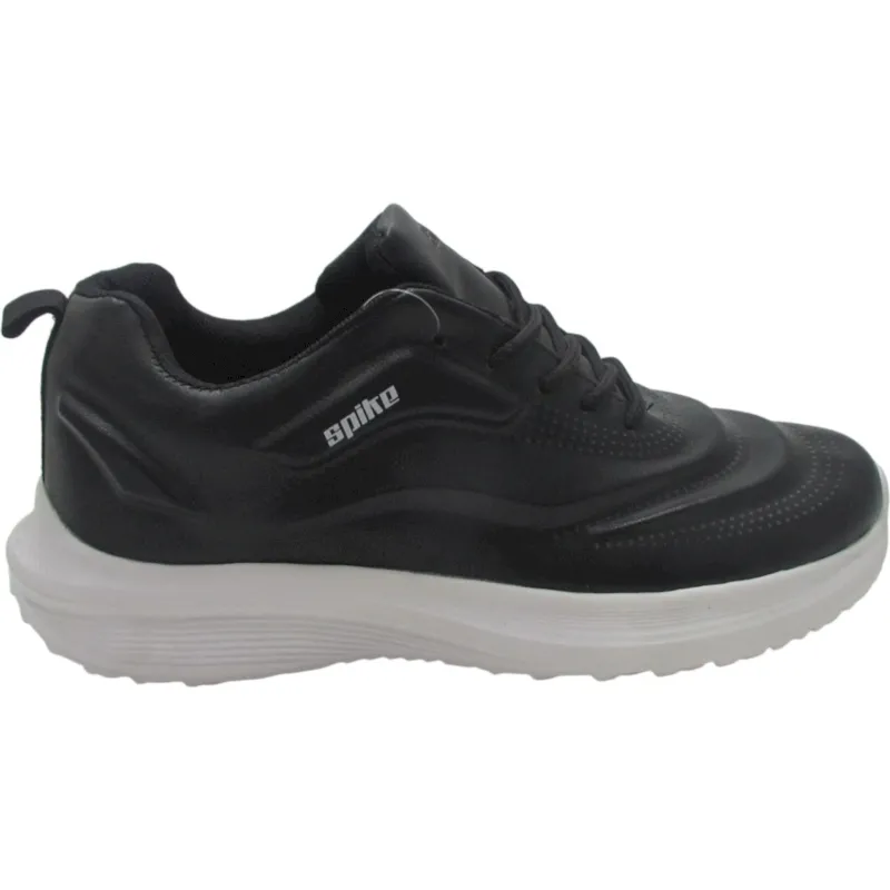 Men’s PU Leather Waterproof Sneakers | Lace-Up Casual Shoes