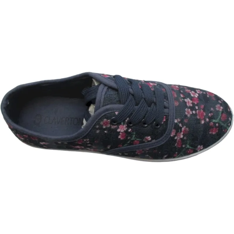 Women’s Floral Canvas Lace-Up Sneakers | Casual & Colorful