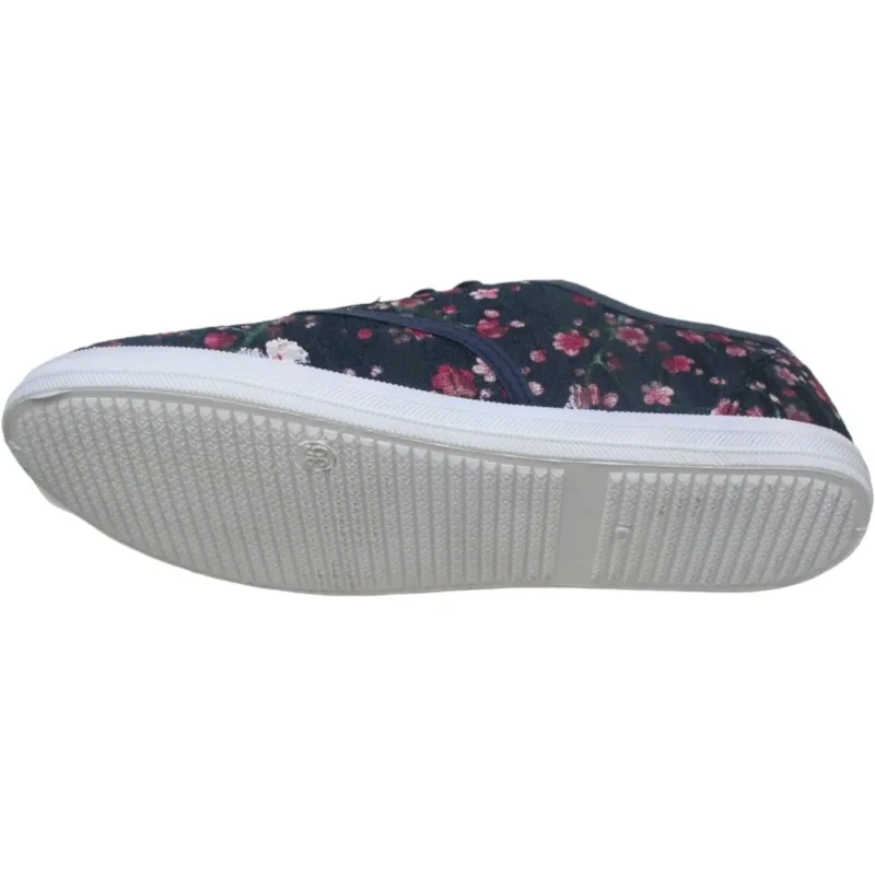 Women’s Floral Canvas Lace-Up Sneakers | Casual & Colorful