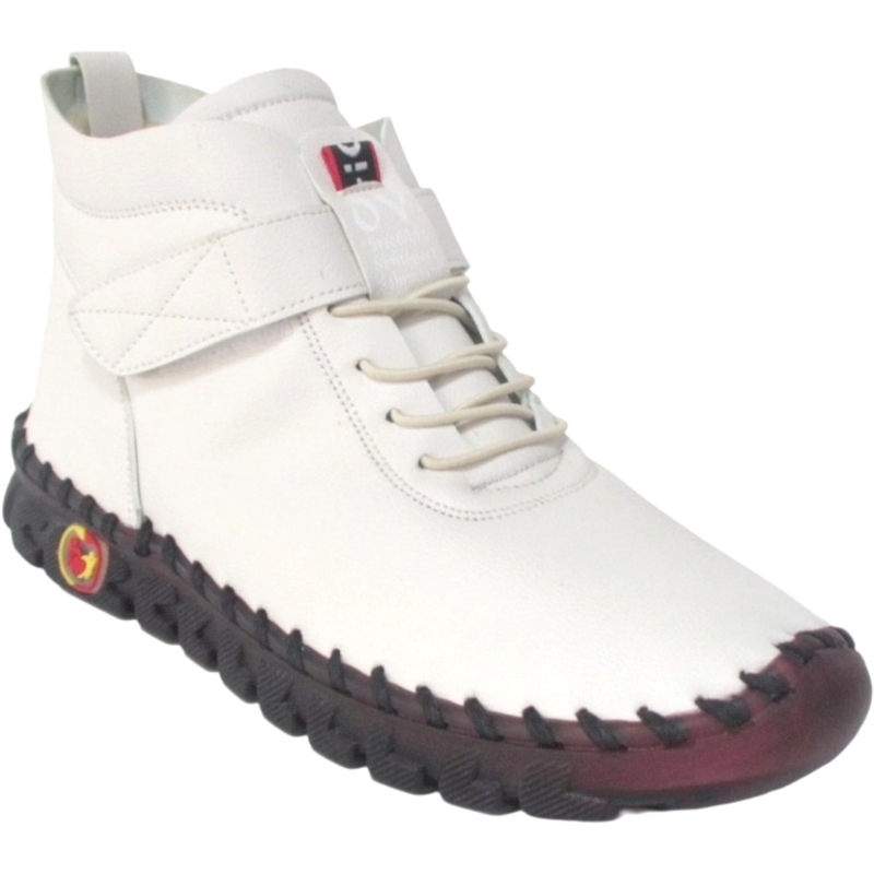 Women’s High-Top PU Leather Sneakers | Lace-Up Street Style