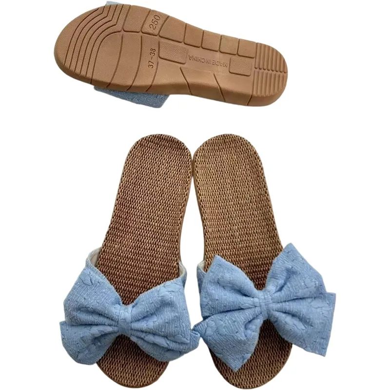 Women’s Summer Ribbon Bow Slippers | Indoor & Outdoor Sandals