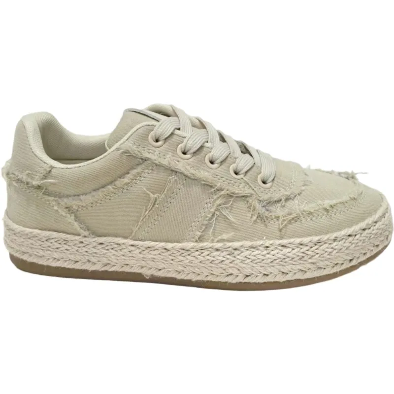 Women’s Canvas Low-Top Lace-Up Espadrille Sneaker for Spring & Summer