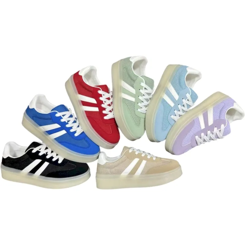 Women’s Low-Top Platform Lace-Up Sports Sneakers – Trendy & Comfy Design