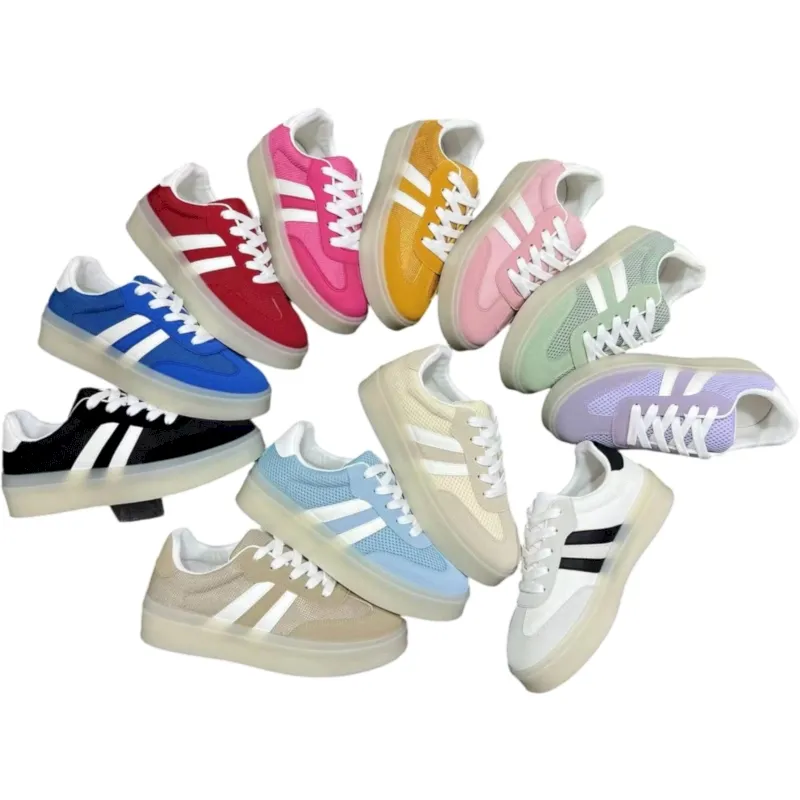 Women’s Low-Top Platform Lace-Up Sports Sneakers – Trendy & Comfy Design