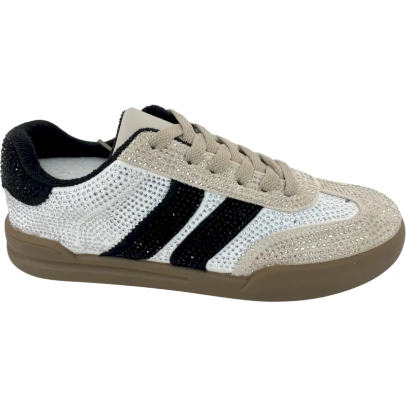 Women's Casual Sneakers with PU and Faux Suede Upper, Mesh Lining, PVC Injection Outsole