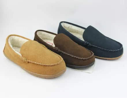 Men's suede moccasins