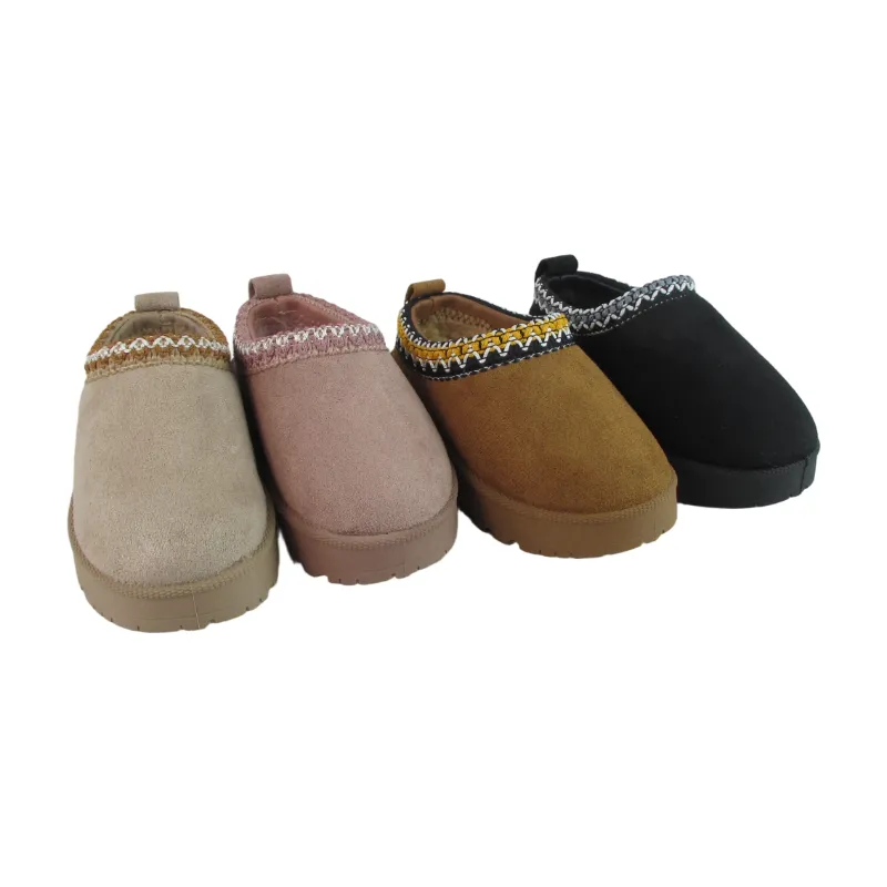 Kids Warm Slippers Clog - PVC Injection Molded Sole