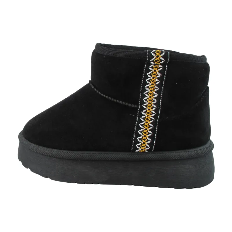 Women's Suede Faux Fur Lined Ankle Boots PVC Sole