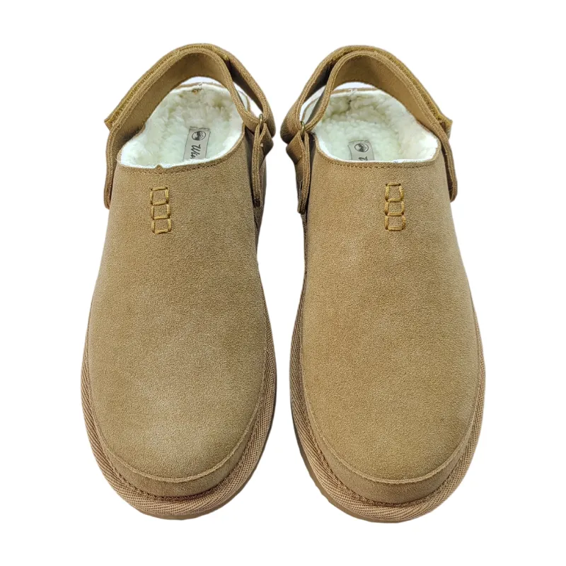 Premium suede upper and plush faux fur lining detail on women
